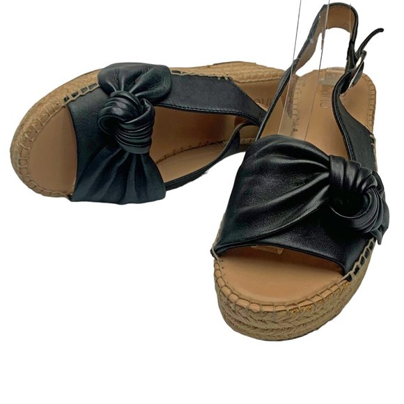 FRANCO SARTO Pirouette Leather Espadrille Slingback Sandals Womens - Picture 2 of 11